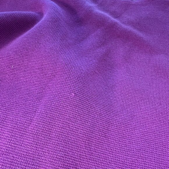 Eileen Fisher Silk Cotton 3/4 Sleeve Sweater Pink Ribbed texture XS - Picture 7 of 8